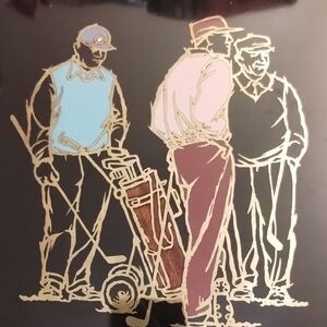 Couroc Vintage Golfers Wall Art Monterey, California